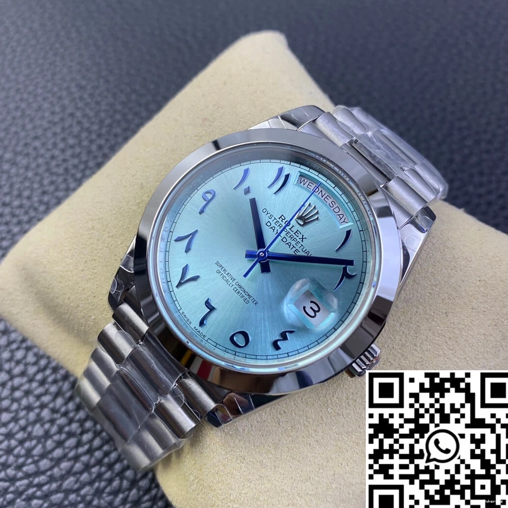 Steel Blue Day Middle Date East Stainless Dial BP Ice Customization Rolex Factory 0103